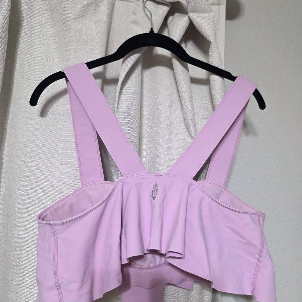 Pink Ruffle Crop Top - Picture 4 of 4